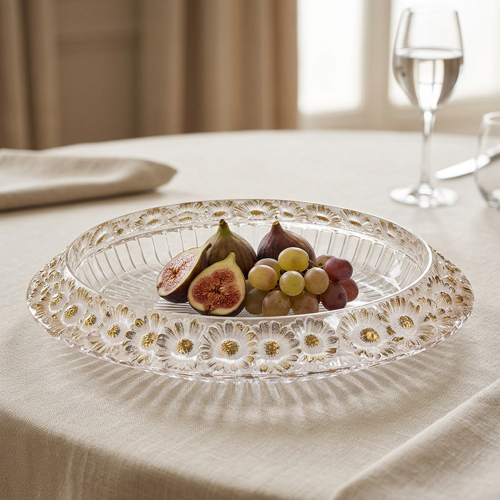 Marguerites Gold Luster en una mesa elegante