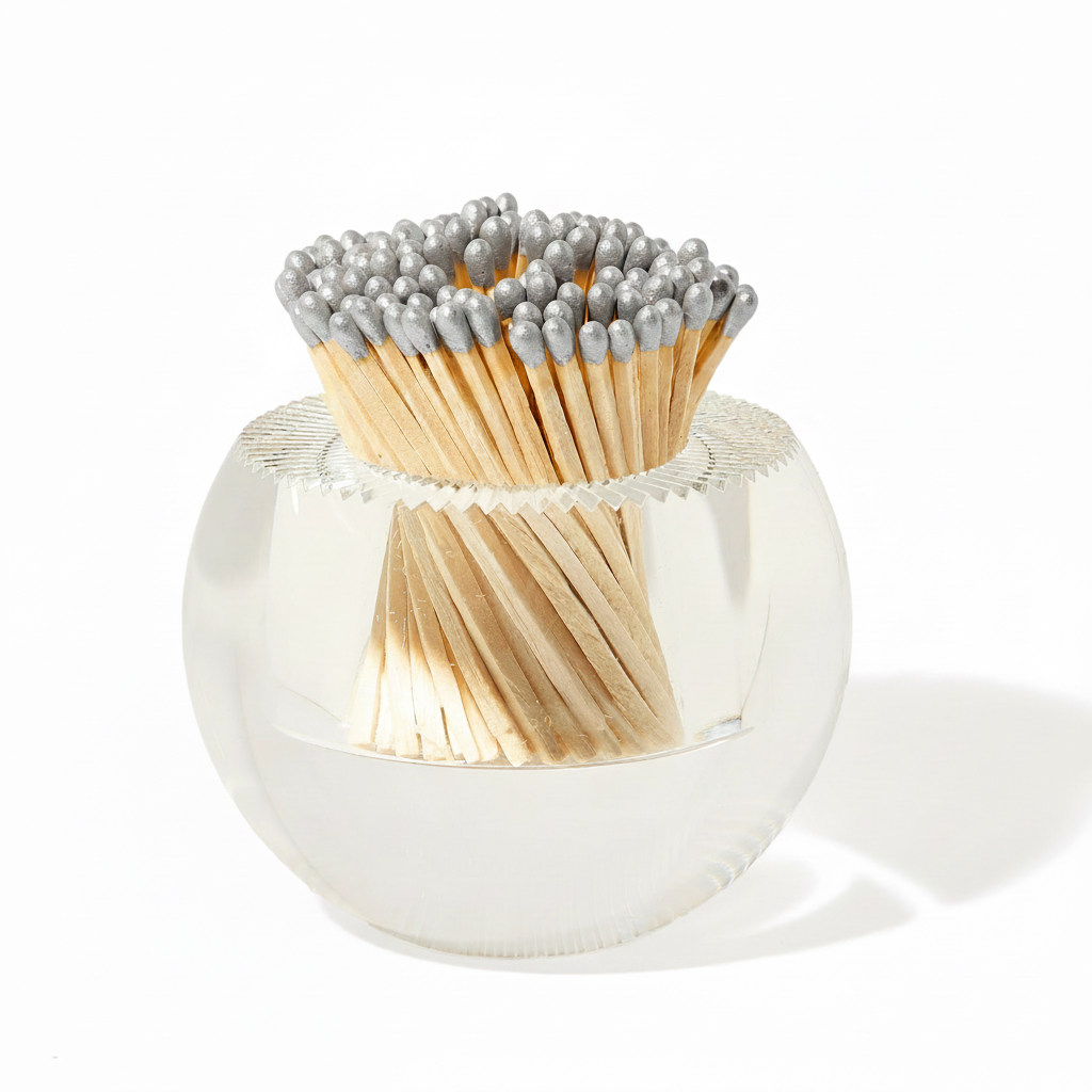 Match Striker Silver Tips - White Background