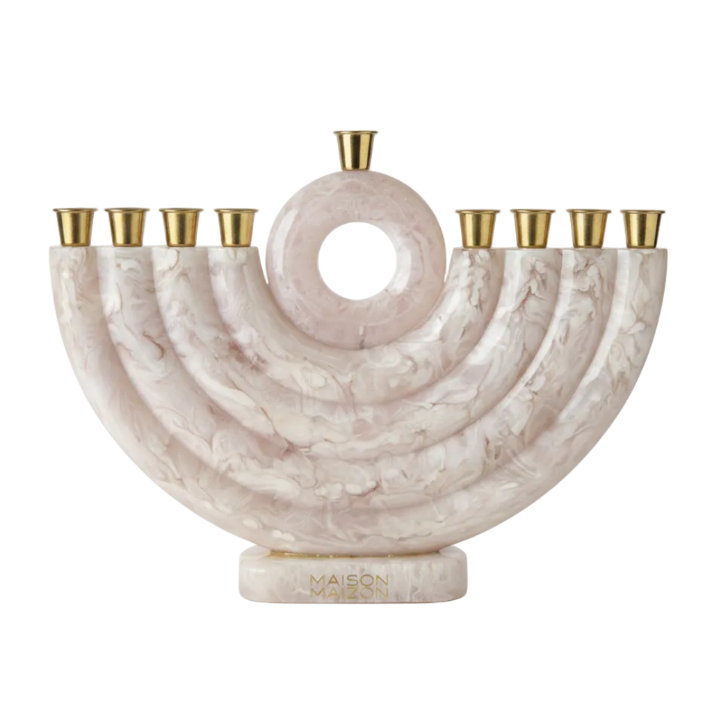 Menorah Pink con fondo blanco