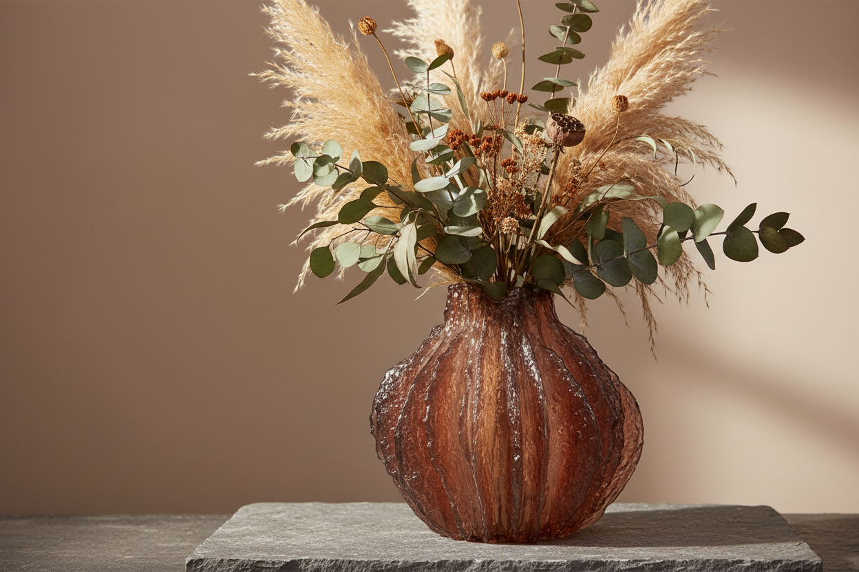 Mercer Large Cocoa Vase - Lifestyle