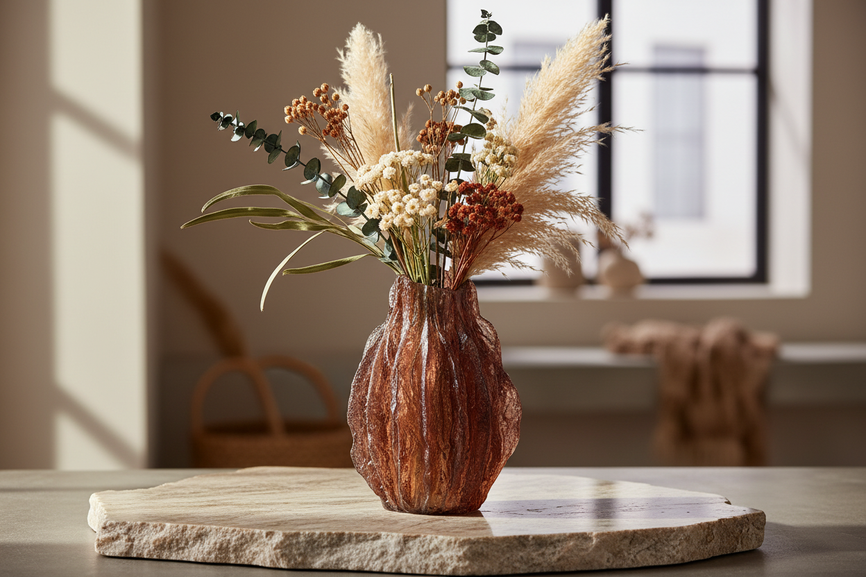 Mercer Small Cocoa Vase - Lifestyle