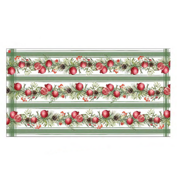 Christmas - N126 Tablecloth Pomegranate Green 122"x60"