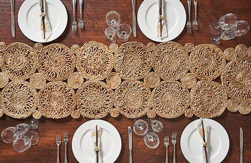 Natural Fiber - Rectangle Table Runner Woven 32014