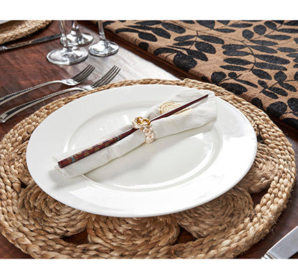 Natural Fiber - Round Placemat Woven 32017 (Set of 2)