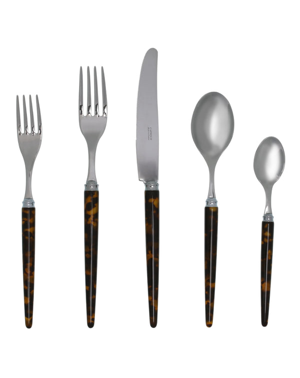 Tang - Flatware Place Setting Tortoise (Set of 5)