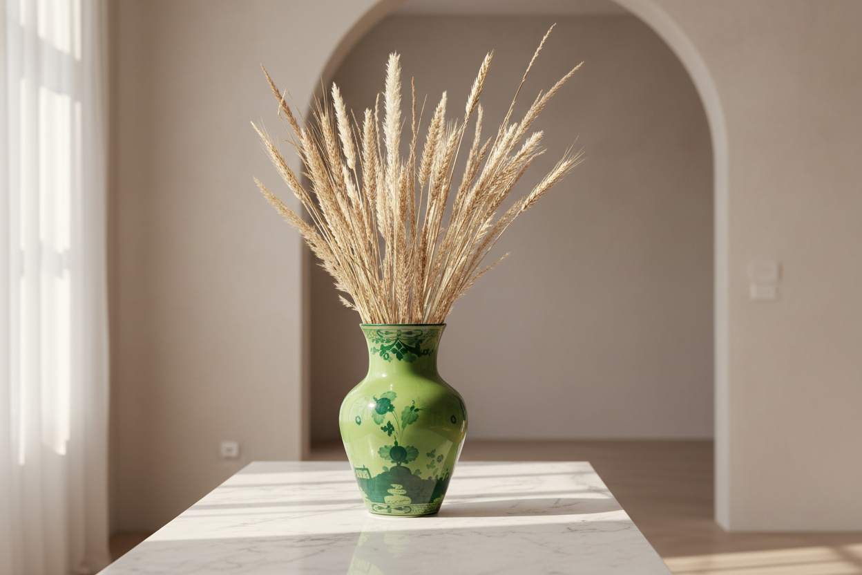 Oriente Italiano Malachite Ming Vase - Lifestyle