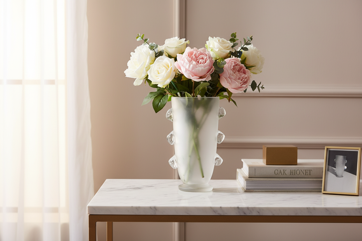 Ormond Clear Vase - Lifestyle