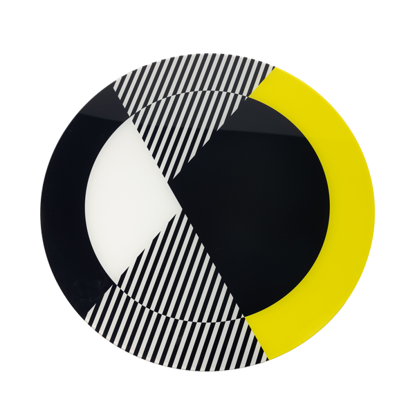 Placemats - Black, White and Yellow Kinetic (Set of 4)