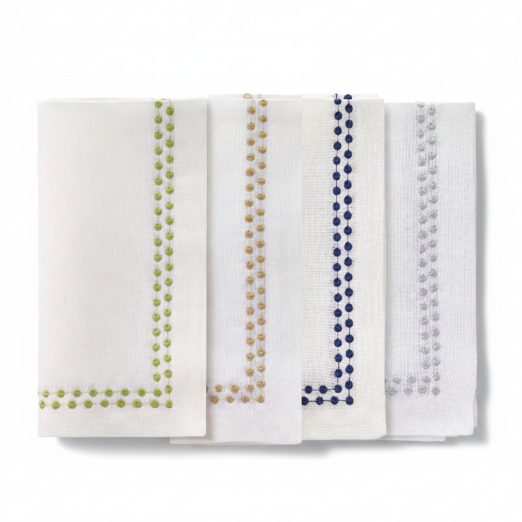 Pearls Napkins - Family Shot Fondo Blanco