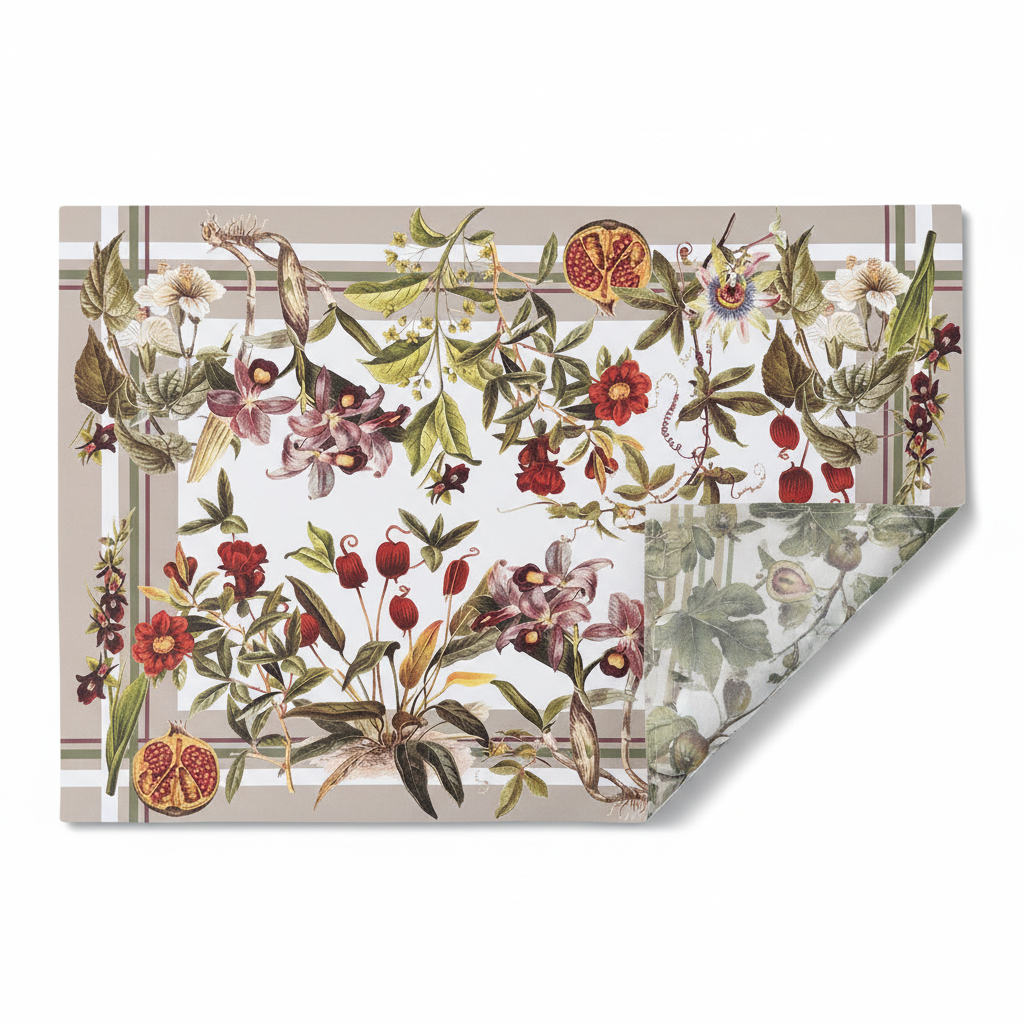 Placemat Autumn Figs Larger Fold