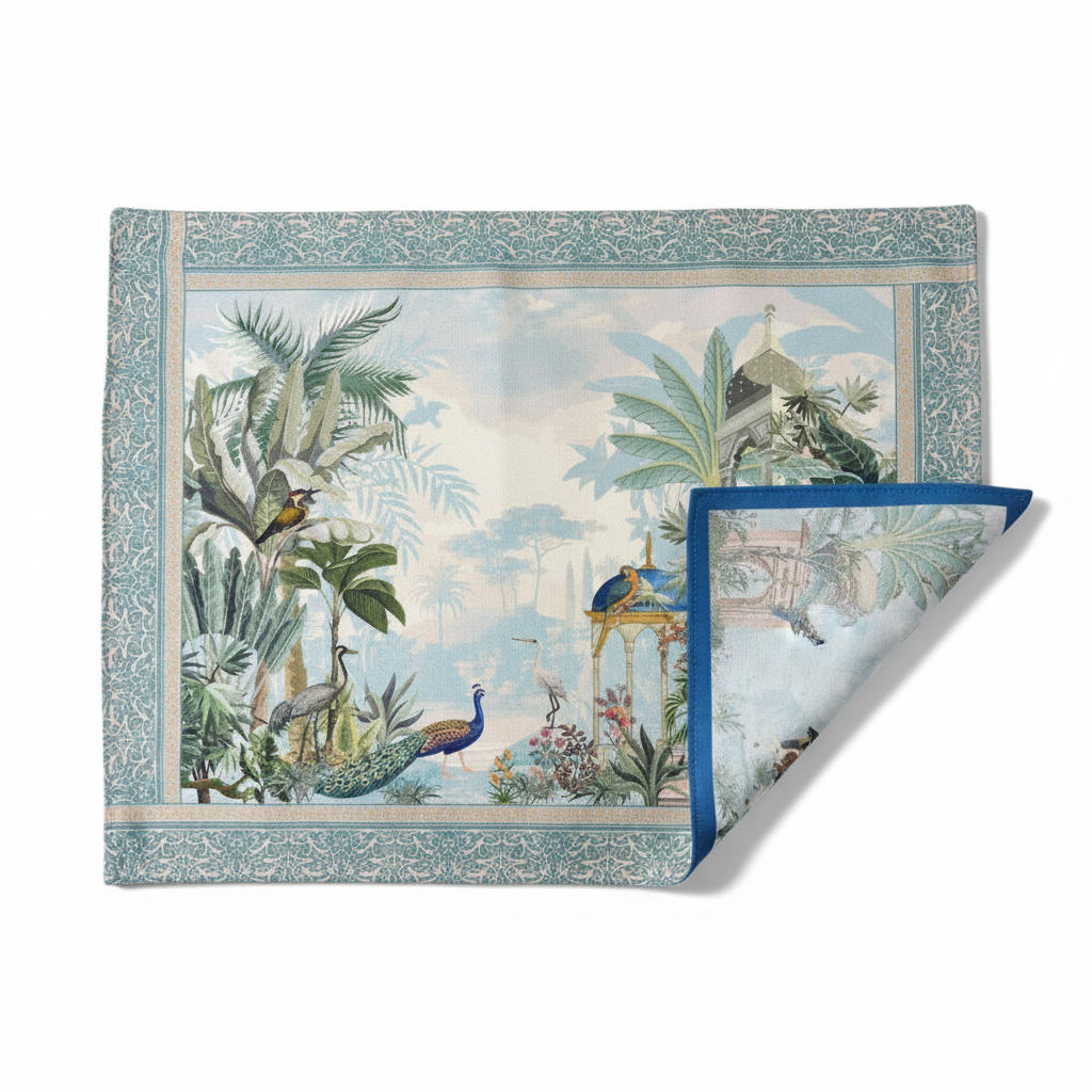 Placemat Peacock Double Sided