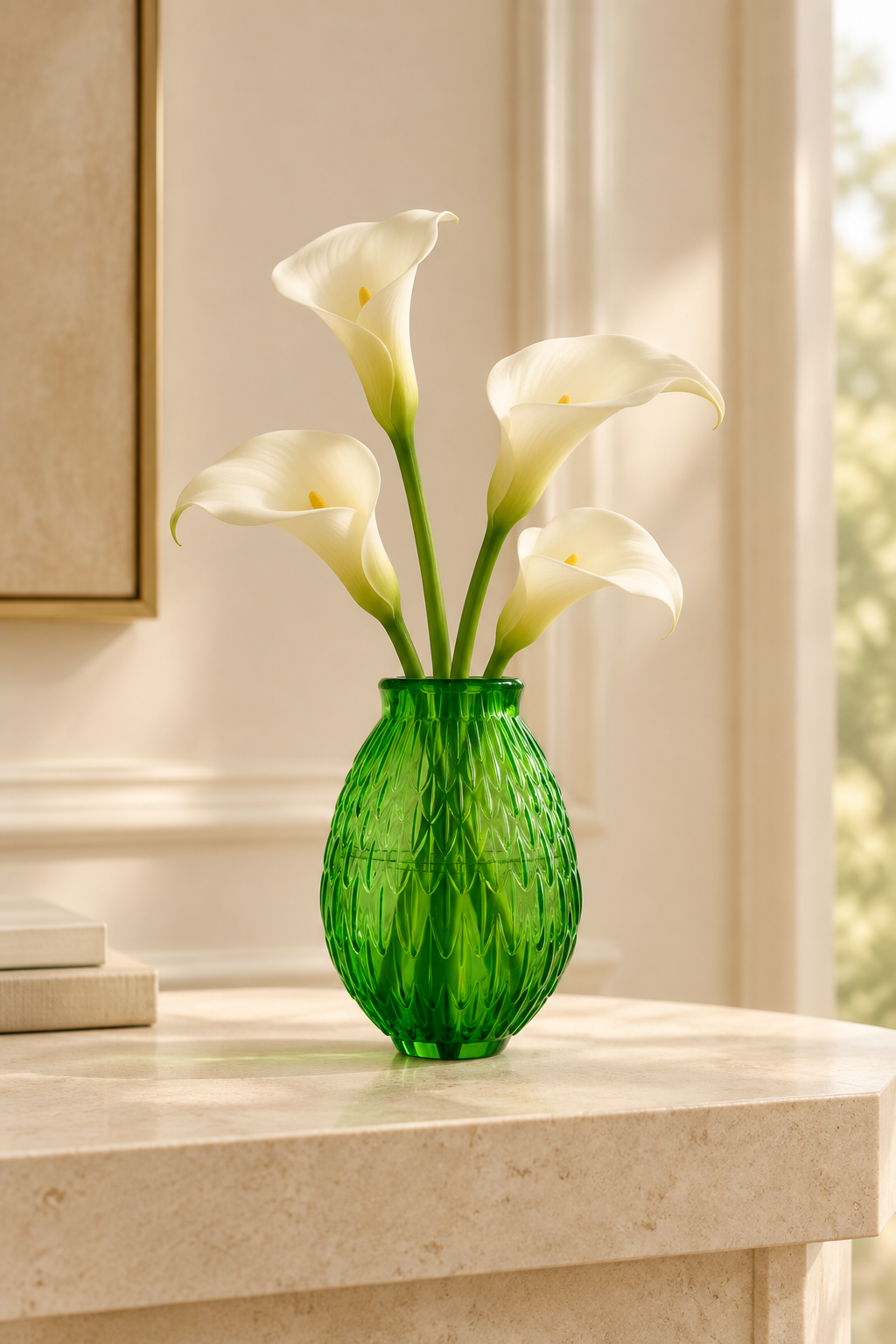 Plumes Green en una escena elegante