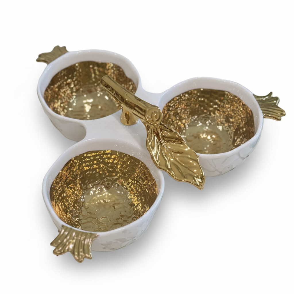 White and Gold - The Pomegranate Gold 3 Part Server