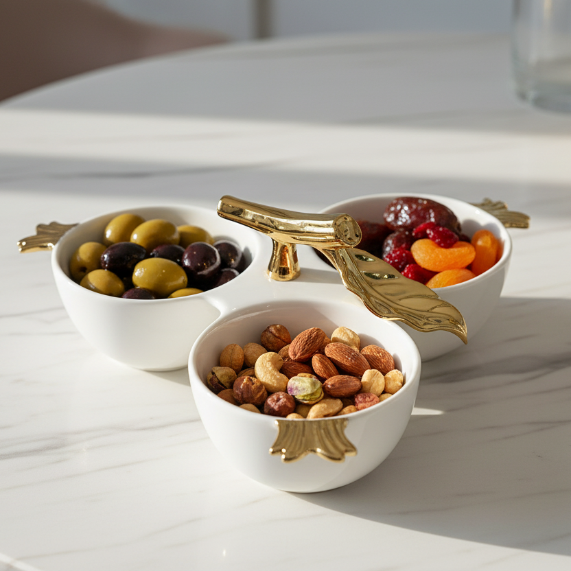 Pomegranate Gold 3 Part Server - Lifestyle liso