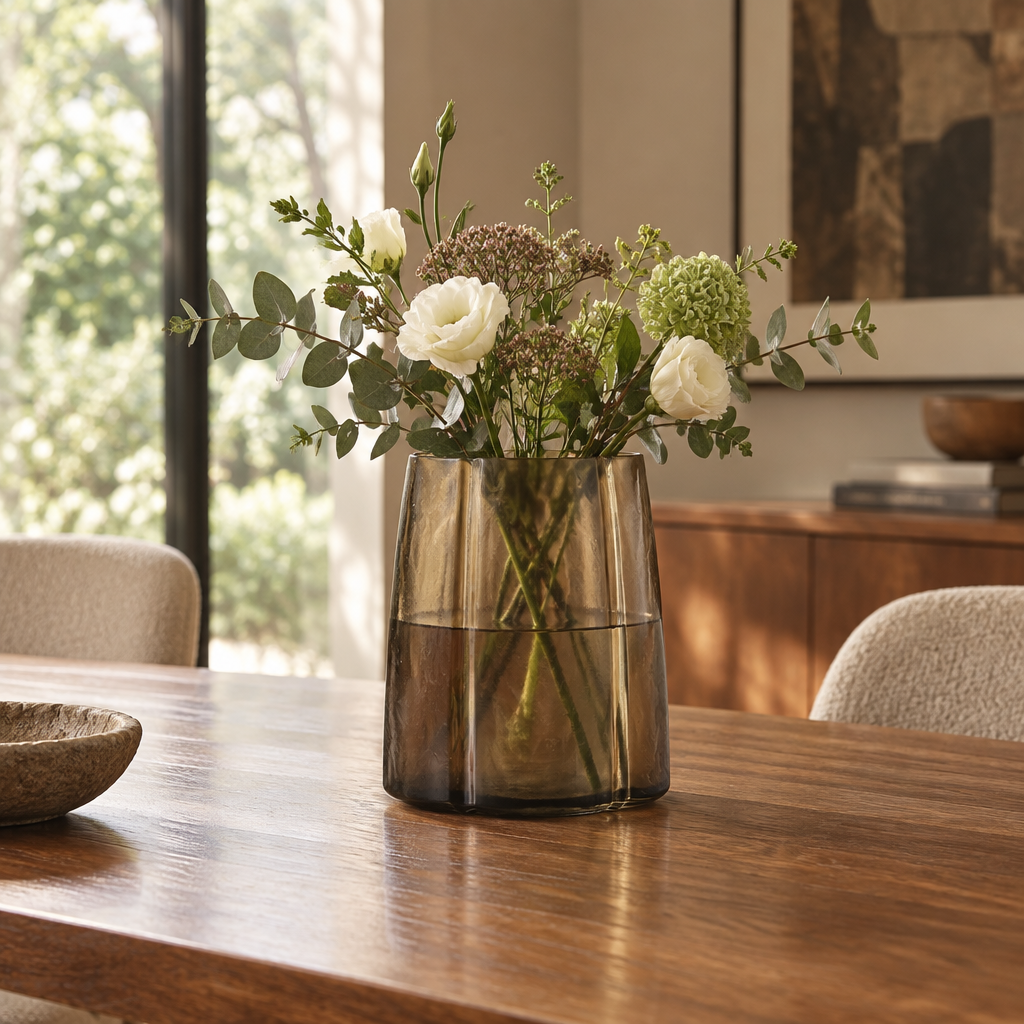 Propuesta ambientada de Shapes Vase Brown 04