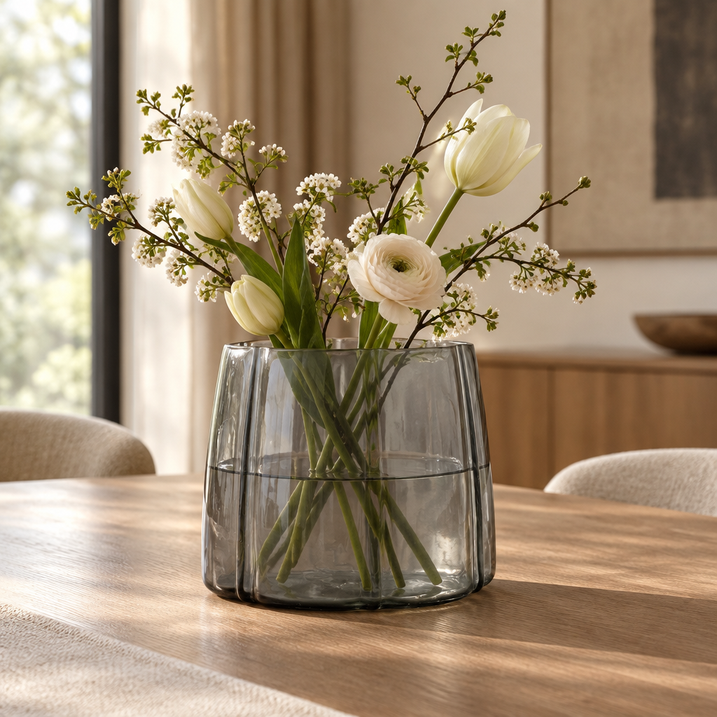 Propuesta ambientada de Shapes Vase Gray 02