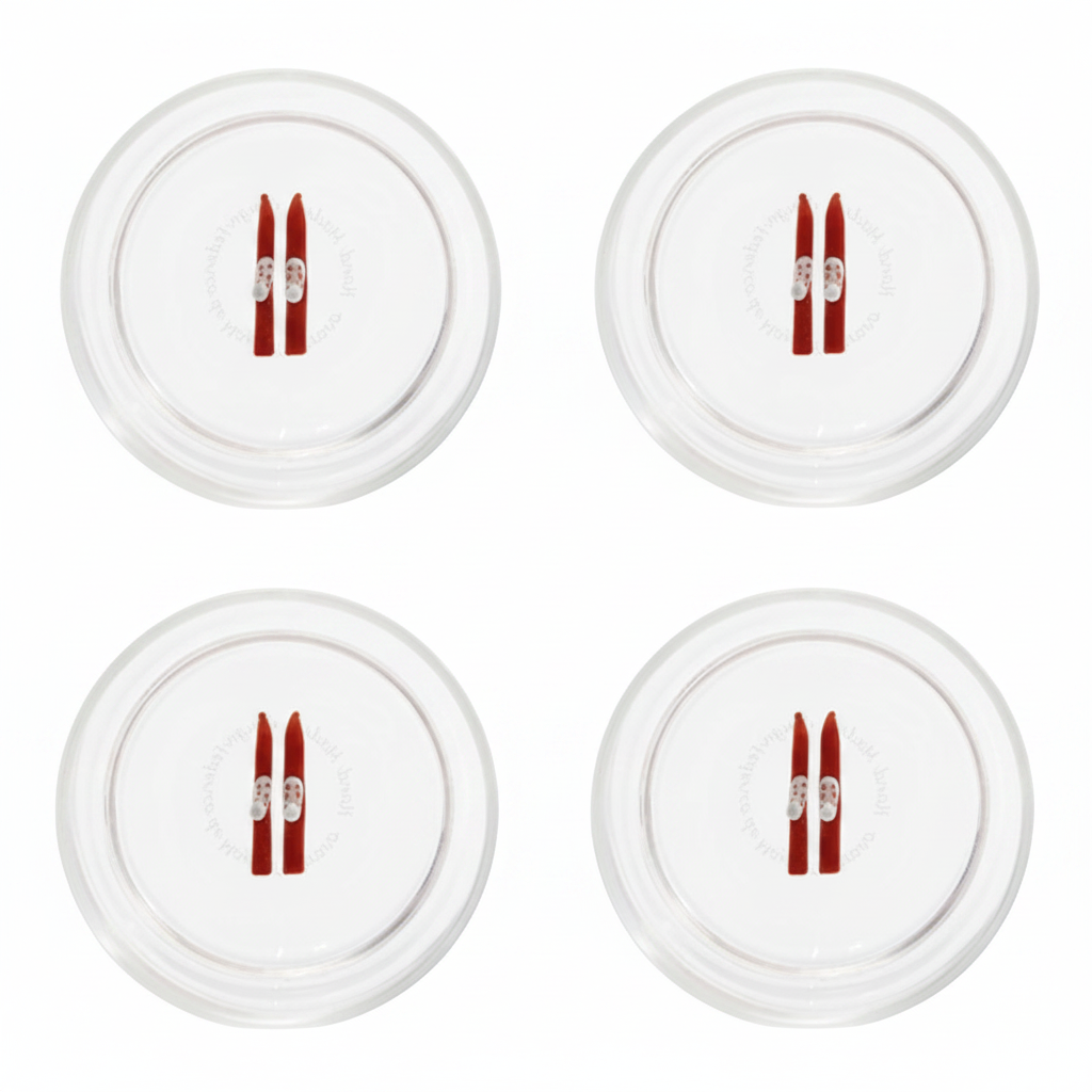 Red skis coasters fondo blanco