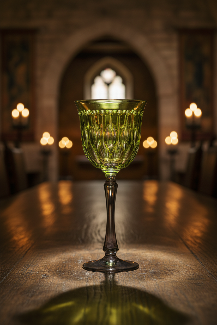 Renaissance Yellow/Green Goblet - Ambiente castillo