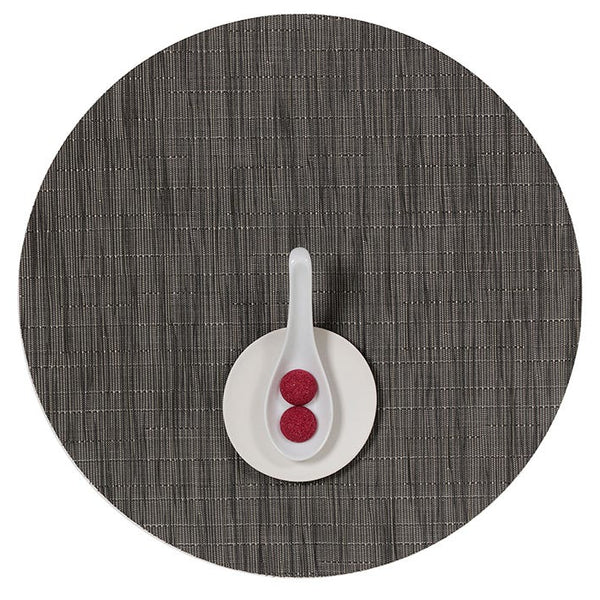 Bamboo - Round Placemats Grey Flannel (Set of 4)