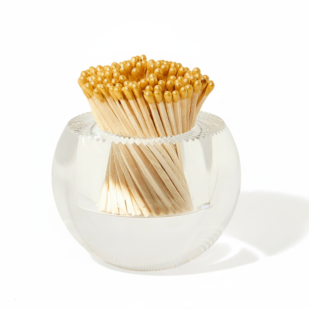 Round Match Striker - White Background