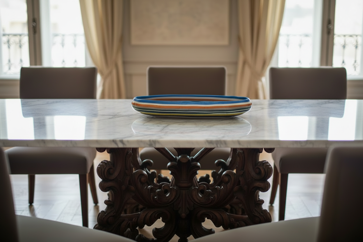 Rucchin Bowl - Mesa mármol Carrara