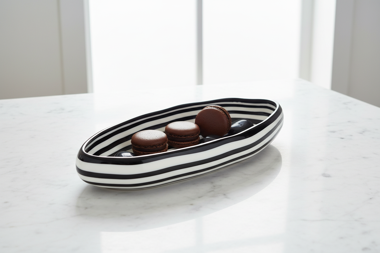 Rucchin Small B&W Bowl - Lifestyle
