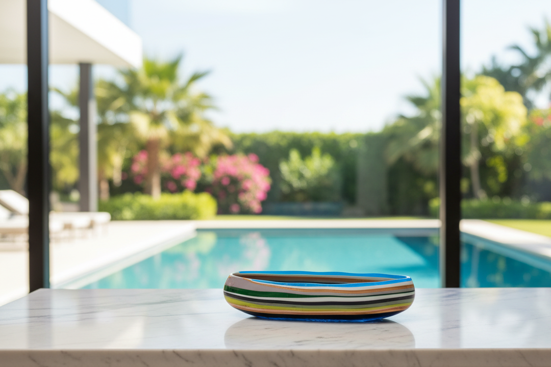 Rucchin Small Bowl - Ventanal con piscina