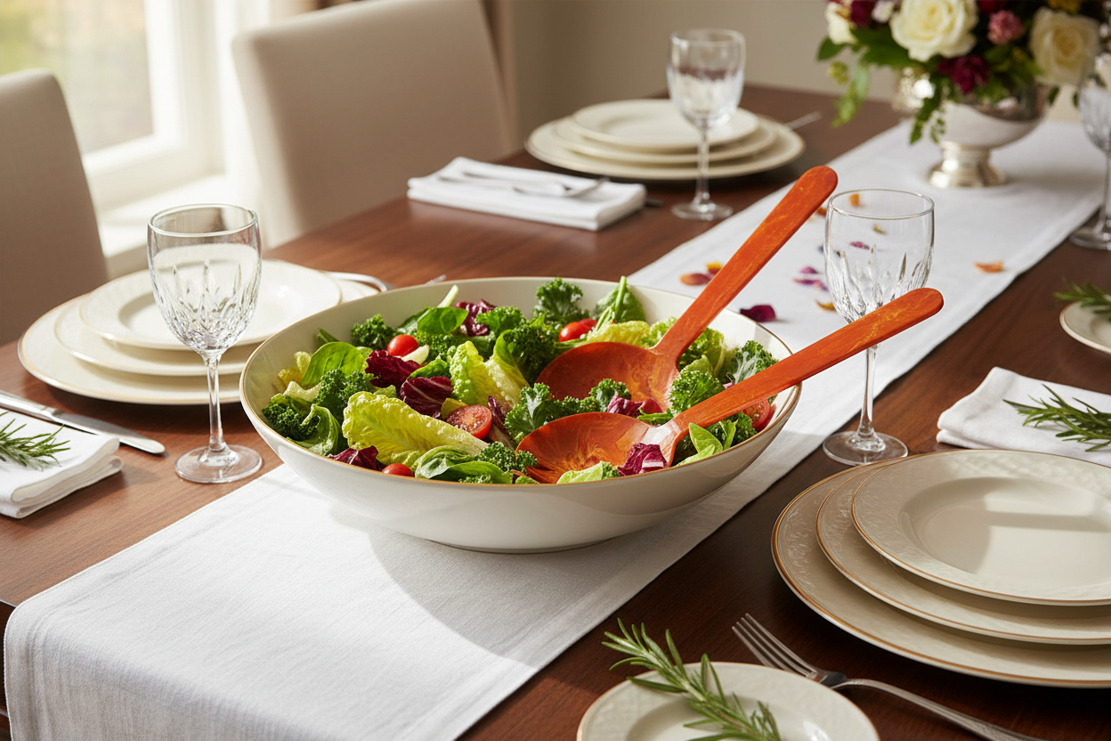 Salad Servers Orange - Ambiente elegante