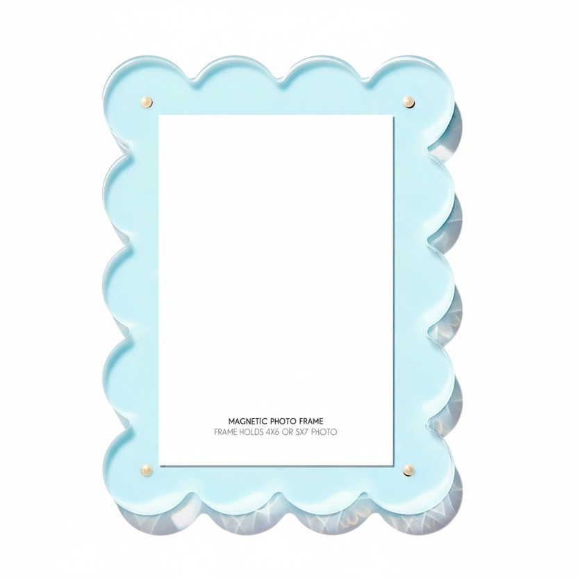 Seafoam Acrylic Picture Frame con fondo blanco