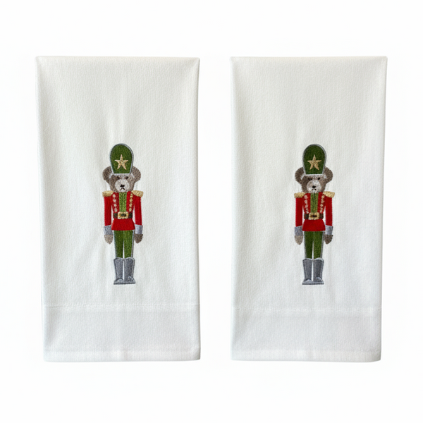 Set de 2 toallas bordadas - Nutcracker Bear