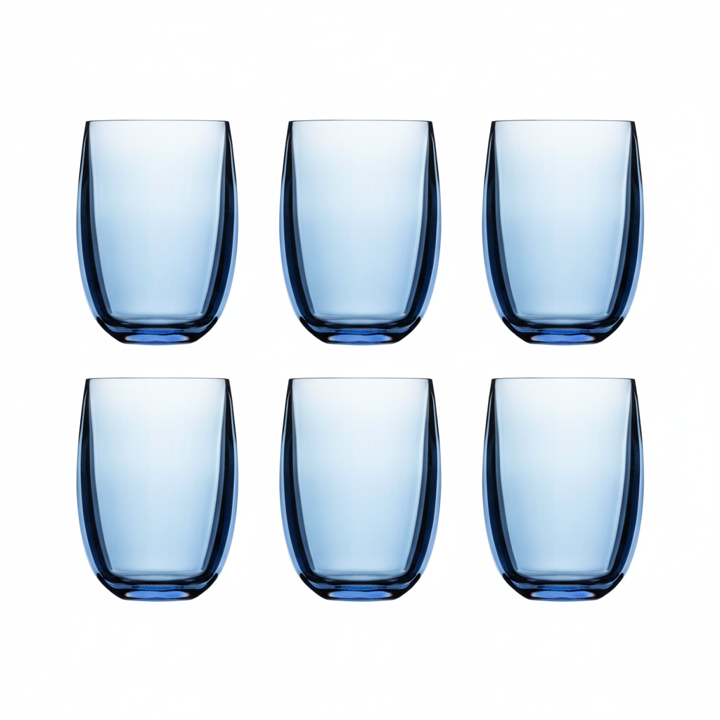 Set de 6 Vasos Oasis Aquamarine Bordeaux