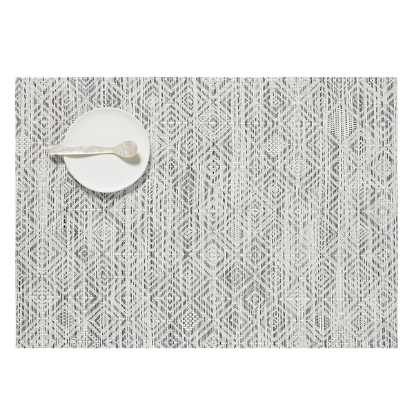Mosaic - Rectangle Placemats White Black (Set of 4)