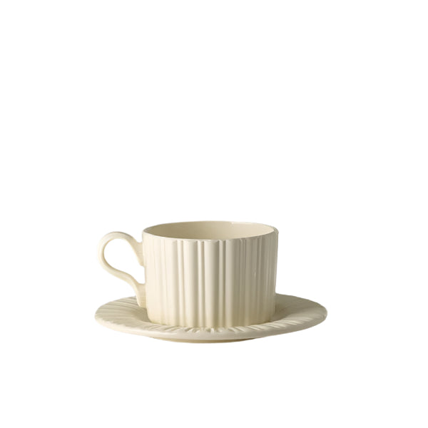 Tea Time - Tea Cup & Saucer Ivory (Set of 2)