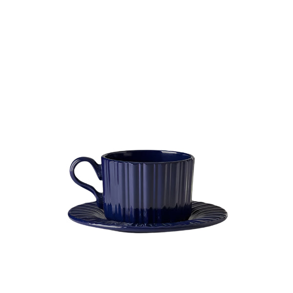 Tea Time - Tea Cup & Saucer Navy (Set of 2)