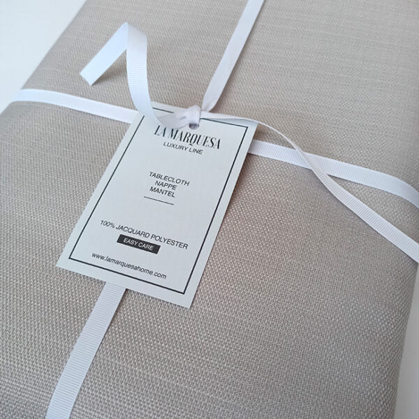 Altamira - Pearl Grey Tablecloth 70"x157"