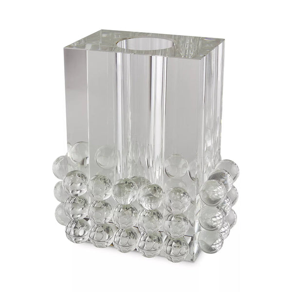 Balls - Crystal Glass Rectangle Vase
