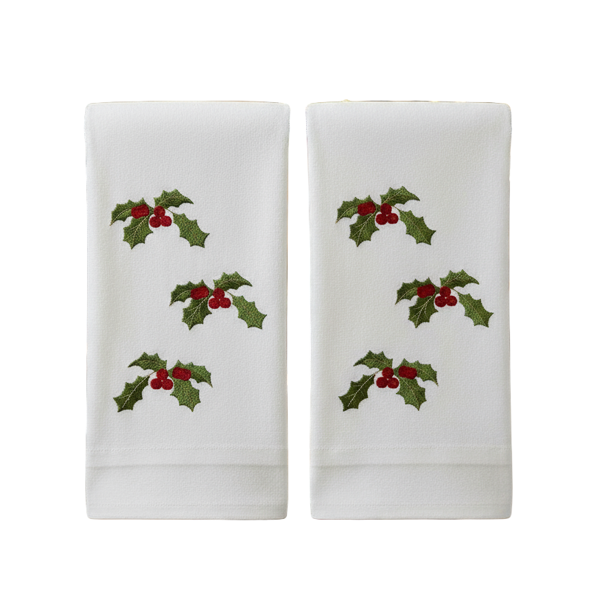 Toallas bordadas 3-Christmas - Ambientada