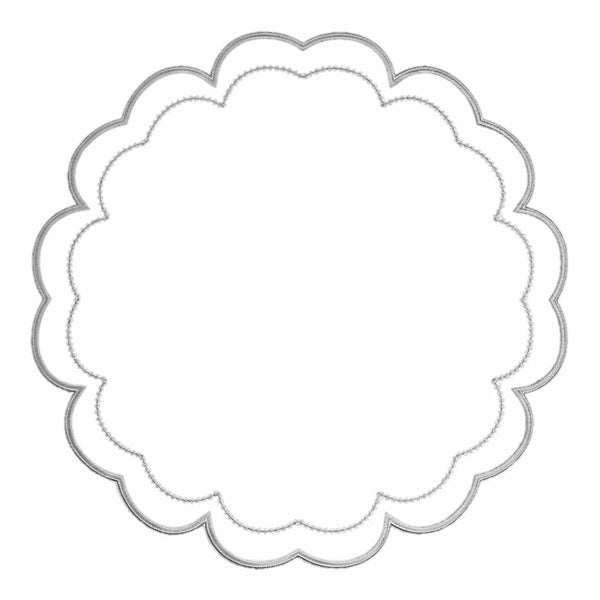 Victoria - Impermeable Grey Placemats (Set of 4)