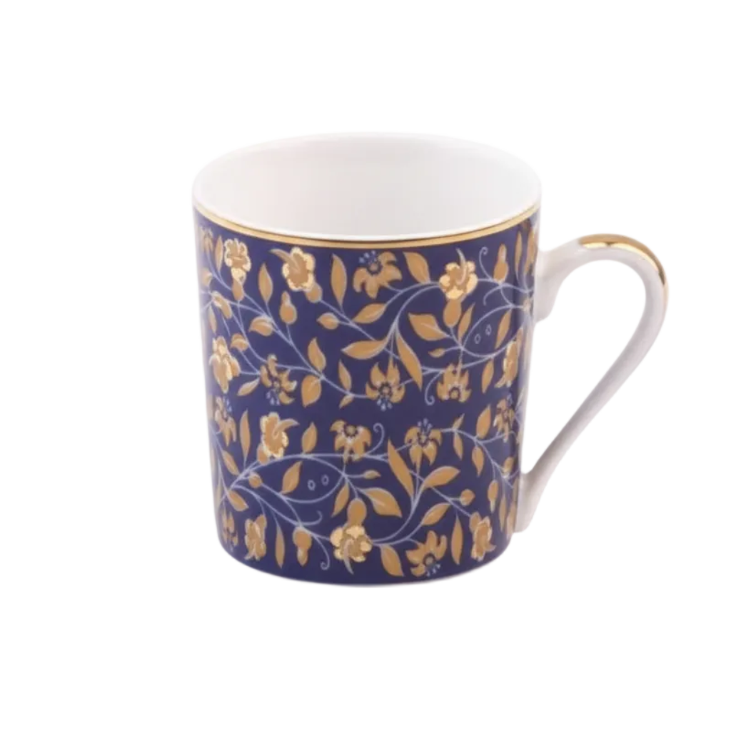 Vignes Blue Coffee Cup - Fondo Blanco