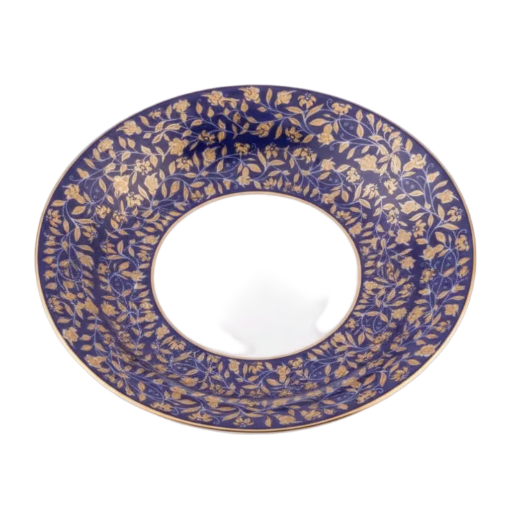 Vignes Blue Tea Saucer - Fondo Blanco