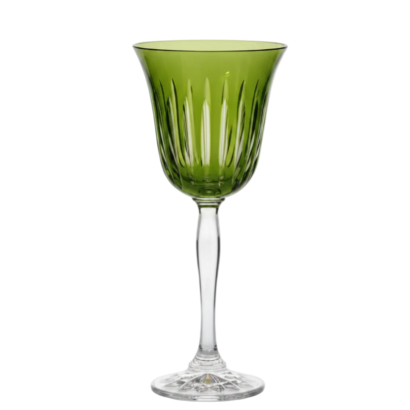 Water Goblet Olive Green