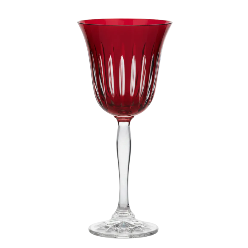 Water Goblet Red - forma ámbar