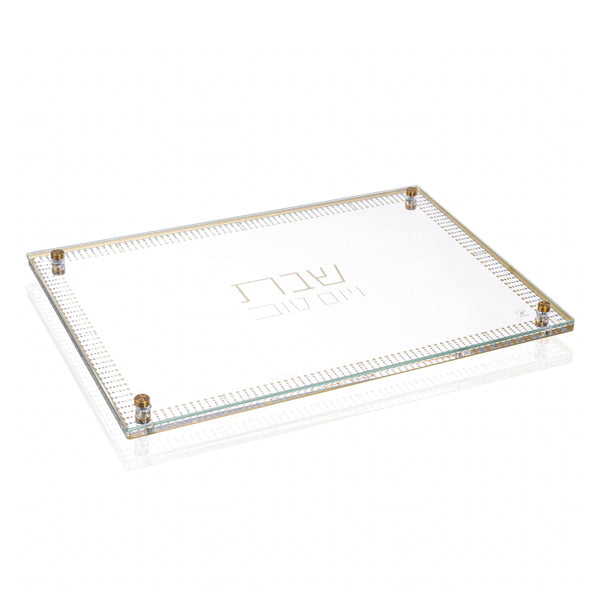 Challah Board - Trinket Lucite Gold