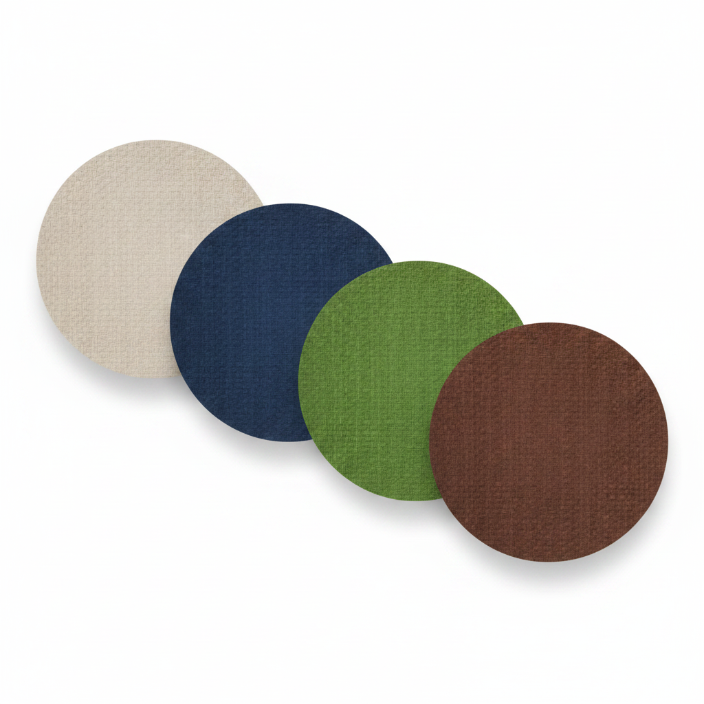 Wicker Round Placemats - Family Shot Fondo Blanco