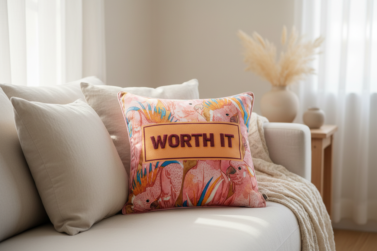 Worth It Pillow - Lifestyle