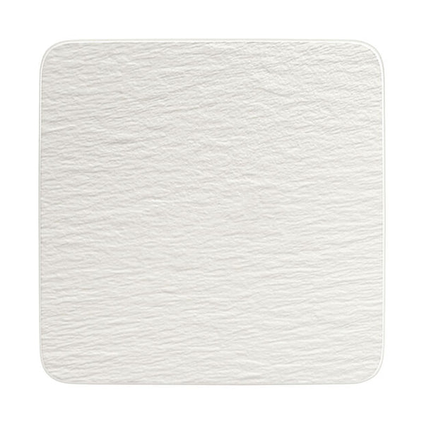 Manufacture Rock Blanc - Square serving plate/gourmet plate
