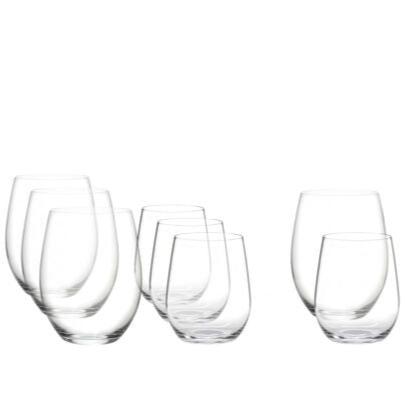 O Wine - Tumbler Chardonnay + Cabernet (Set of 8)