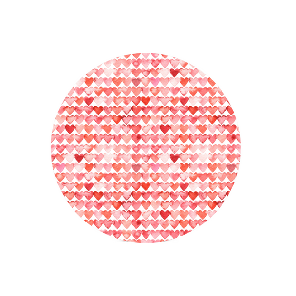 Love - Watercolor Round Insert (Set of 8)