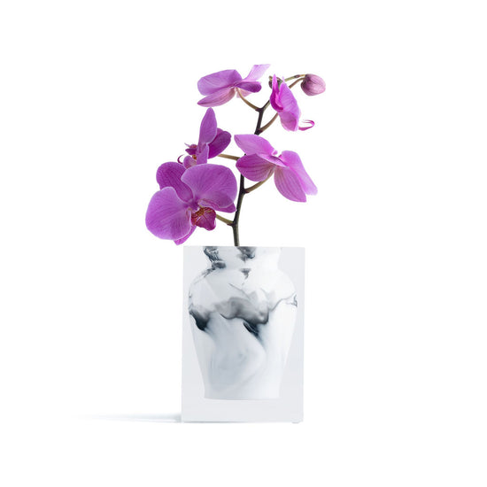 Henry - Bud Vase White Marble