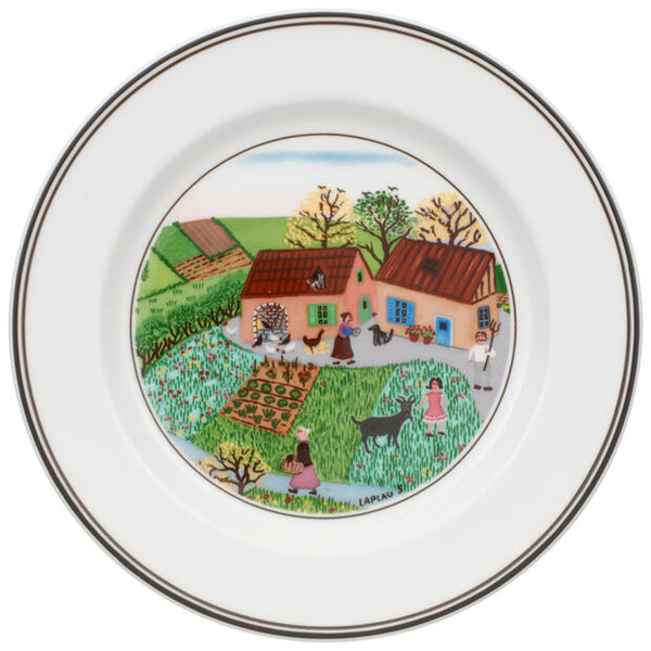 Design Naif - Appetizer/Dessert Plate Family Farm (Set of 6)
